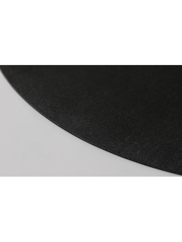 Салфетка сервировочная на стол «Тэм», d=35 см, цвет чёрный