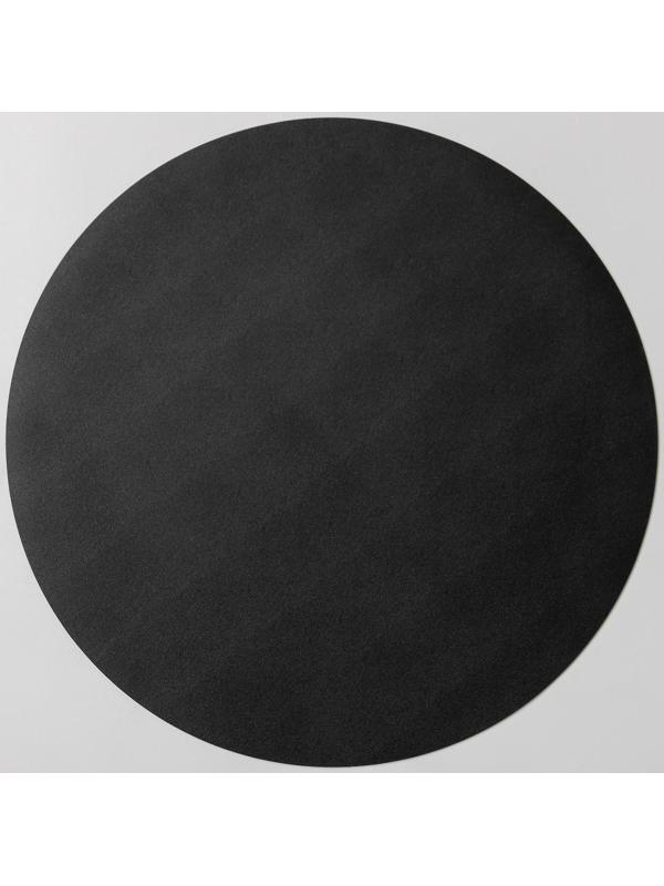 Салфетка сервировочная на стол «Тэм», d=35 см, цвет чёрный