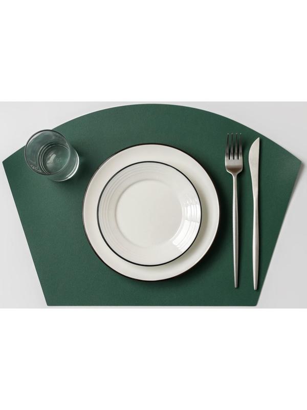 Салфетка сервировочная на стол «Тэм», 30×44 см, цвет зелёный