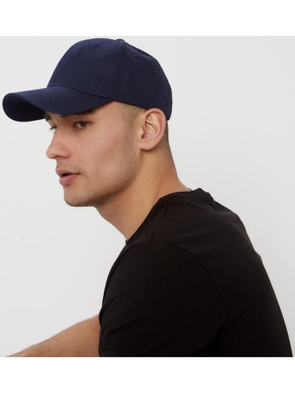 Кепка однотонная MINAKU цвет тёмно-синий, р-р 58