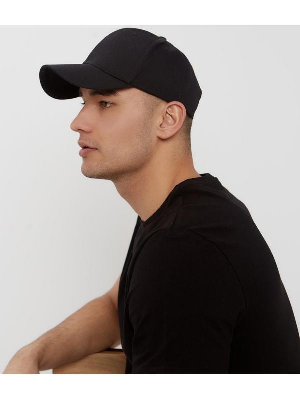 Кепка однотонная MINAKU цвет чёрный, р-р 58