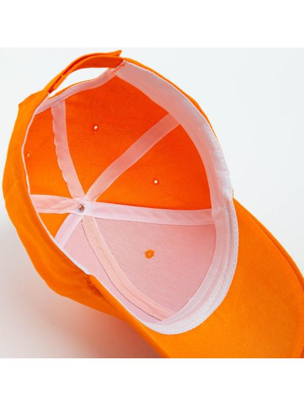 Кепка однотонная MINAKU цвет оранжевый, р-р 58