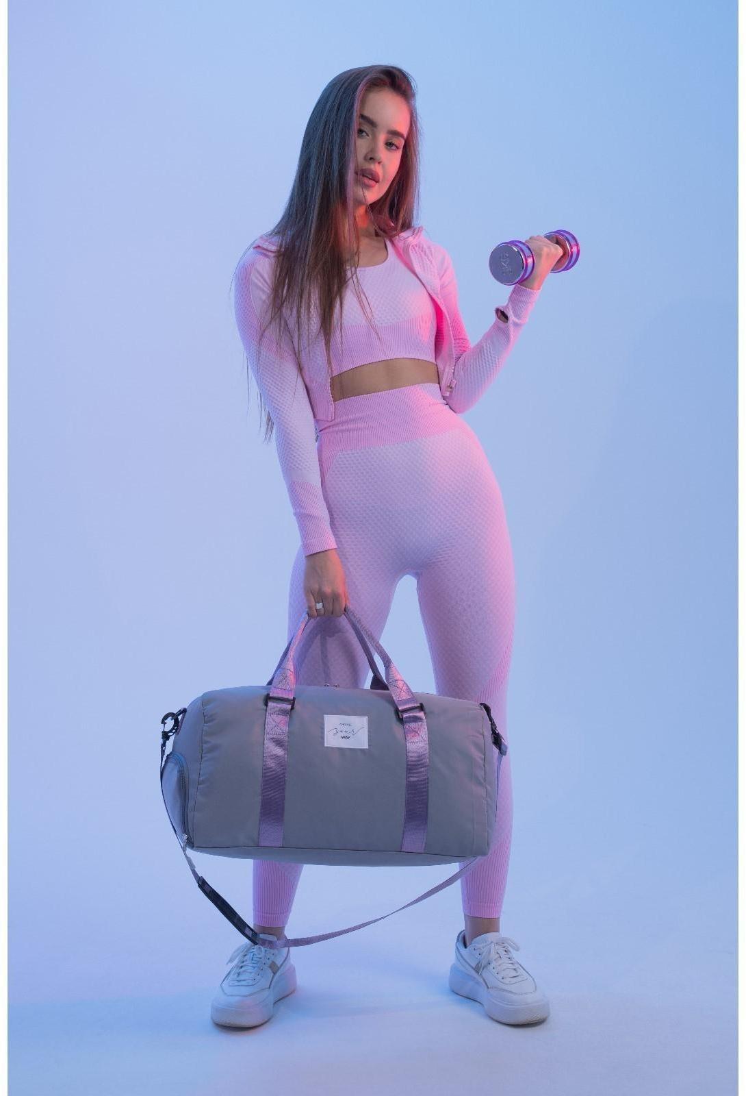 Сумка спортивная Choose your way на молнии с подкладкой, отдел для обуви, цвет серый