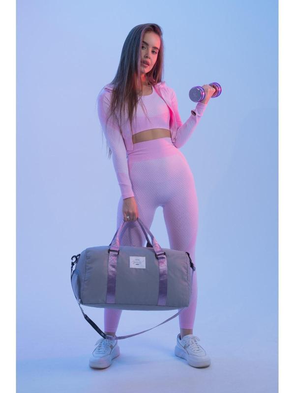 Сумка спортивная Choose your way на молнии с подкладкой, отдел для обуви, цвет серый