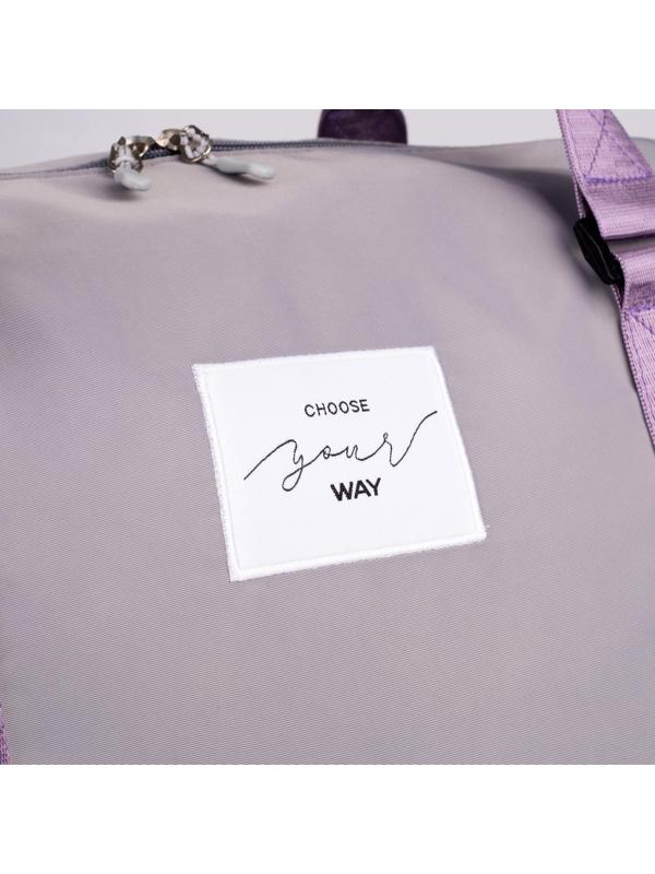 Сумка спортивная Choose your way на молнии с подкладкой, отдел для обуви, цвет серый