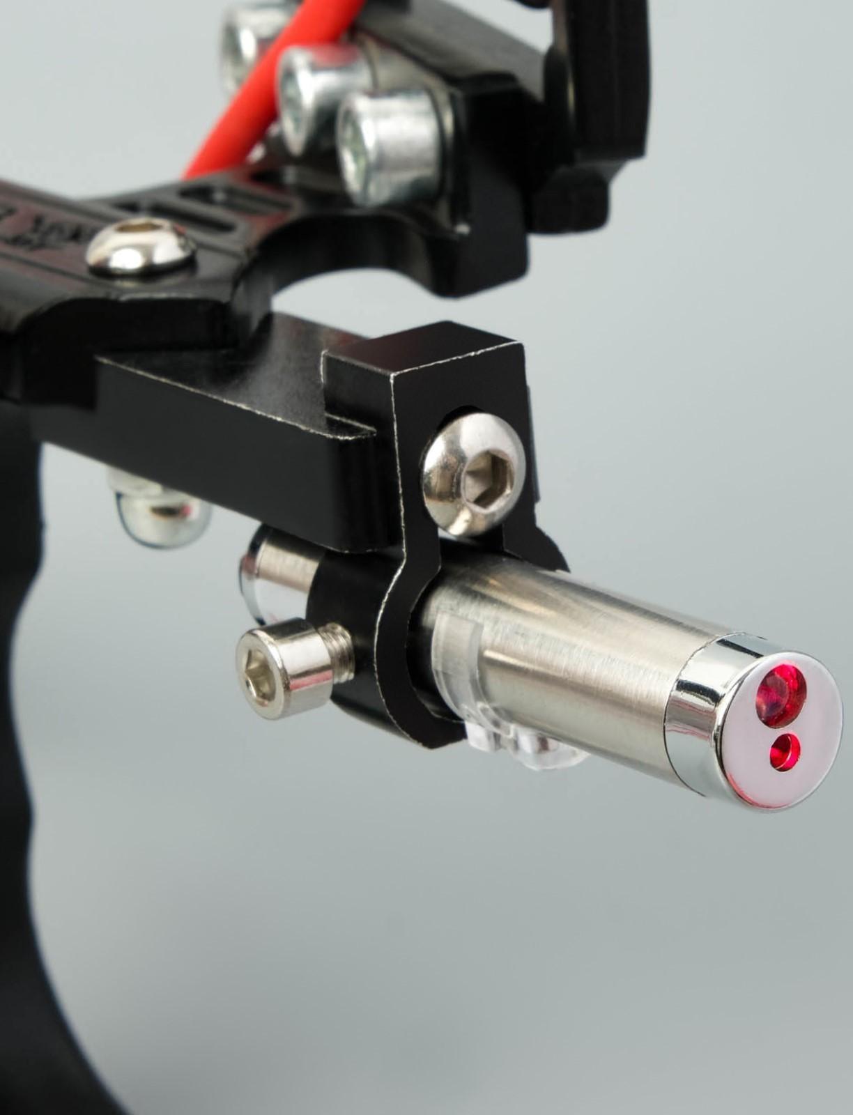 Рогатка металлическая, с лазерным целеуказателем