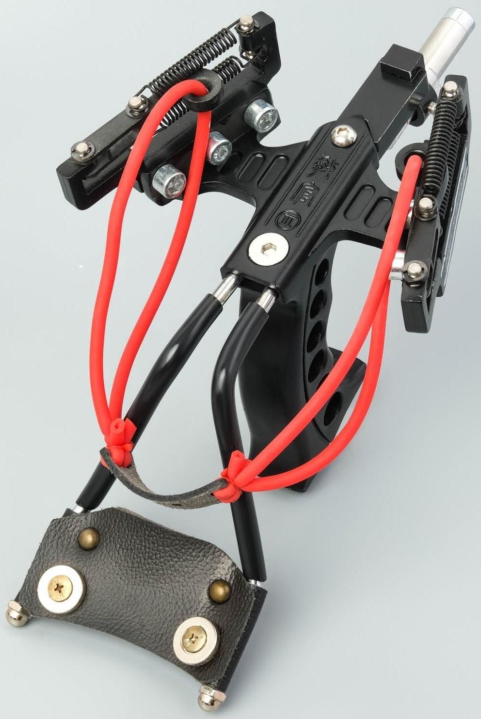 Рогатка металлическая, с лазерным целеуказателем