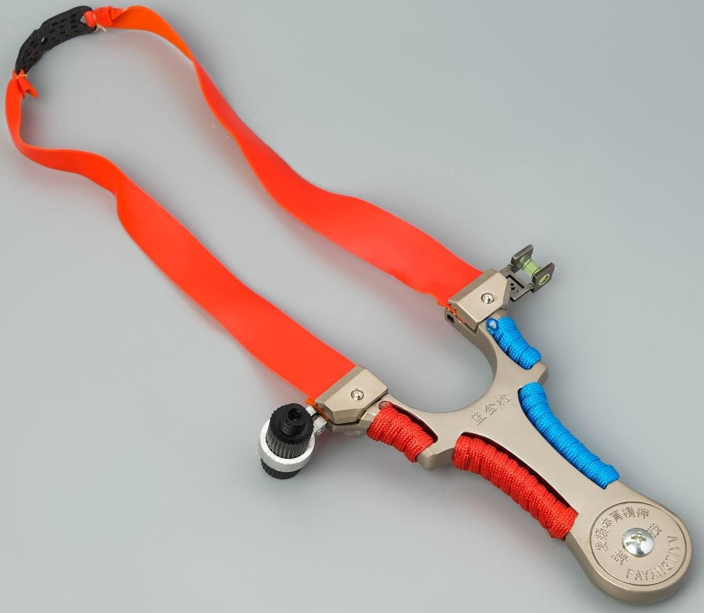 Рогатка металлическая с лазерным целеуказателем