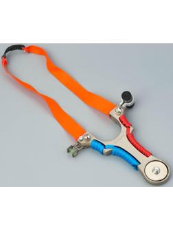 Рогатка металлическая с лазерным целеуказателем