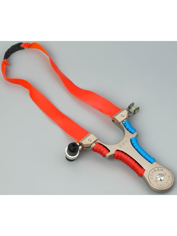 Рогатка металлическая с лазерным целеуказателем