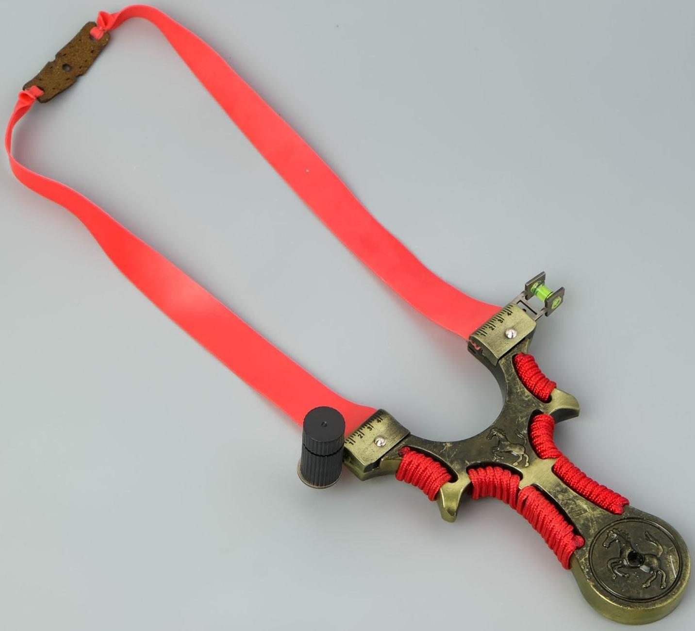 Рогатка металлическая с лазерным целеуказателем, компасом