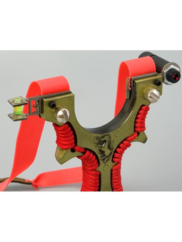 Рогатка металлическая с лазерным целеуказателем, компасом