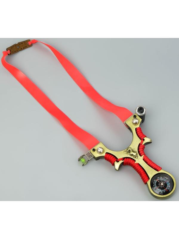 Рогатка металлическая с лазерным целеуказателем, компасом