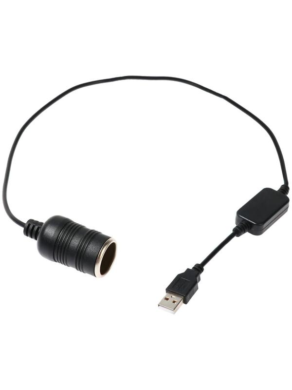 Удлинитель прикуривателя от USB, 60 см