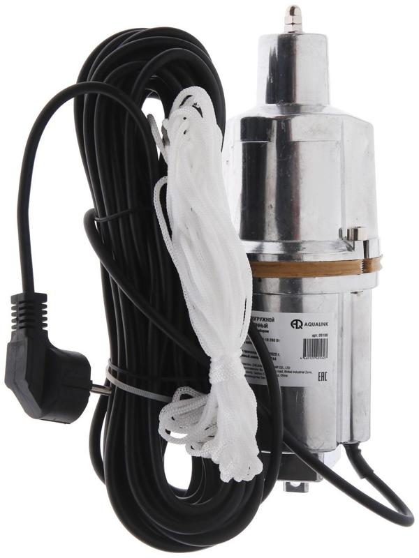 Насос вибрационный AQUALINK VP D-65/18-16, 280 Вт, нижний забор, 18 л/мин, напор 65 м, 16 м
