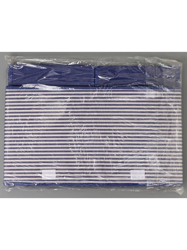 Короб стеллажный для хранения «Полосы», 44,5×30×24,5 см, цвет синий