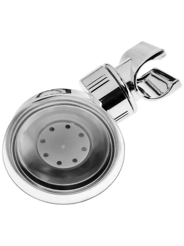 Держатель для душевой лейки ZEIN Z73, на вакуумной присоске, пластик, хром/оранжевый