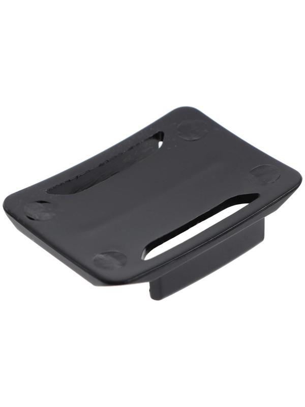 Клейкое крепление LuazON для экшн-камеры прямоугольное, изогнутое, 1 шт, черное