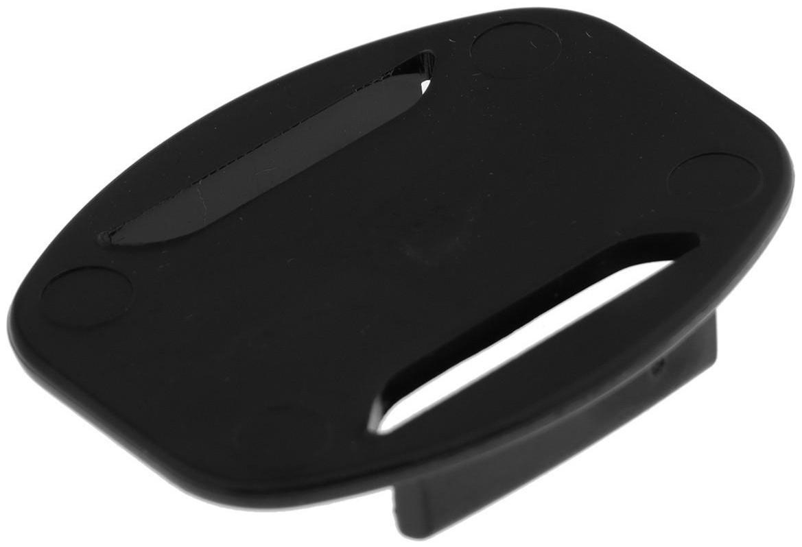 Клейкое крепление LuazON для экшн-камеры овальное, плоское, 1 шт, черное