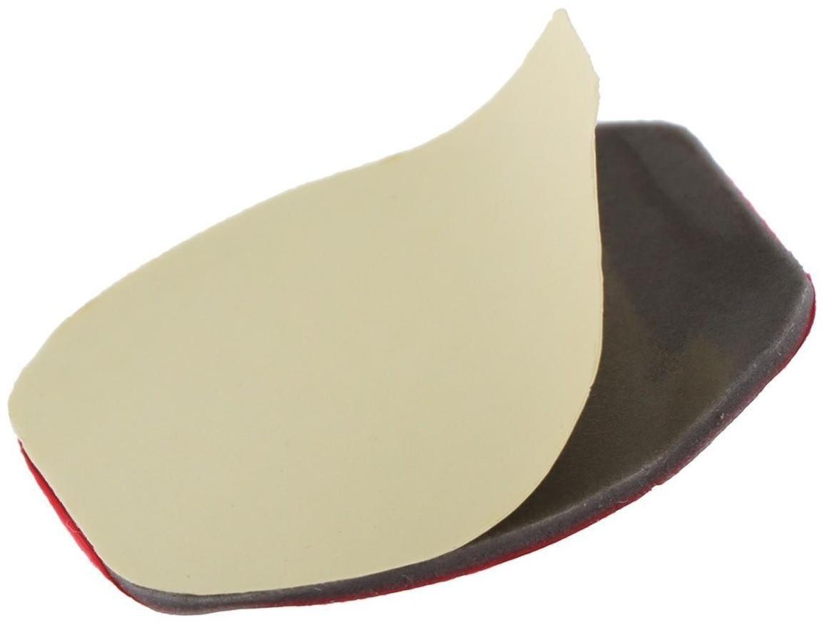 Клейкое крепление LuazON для экшн-камеры овальное, плоское, 1 шт, черное