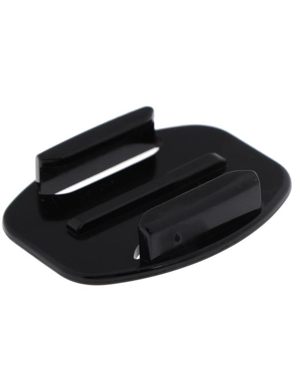 Клейкое крепление LuazON для экшн-камеры овальное, плоское, 1 шт, черное