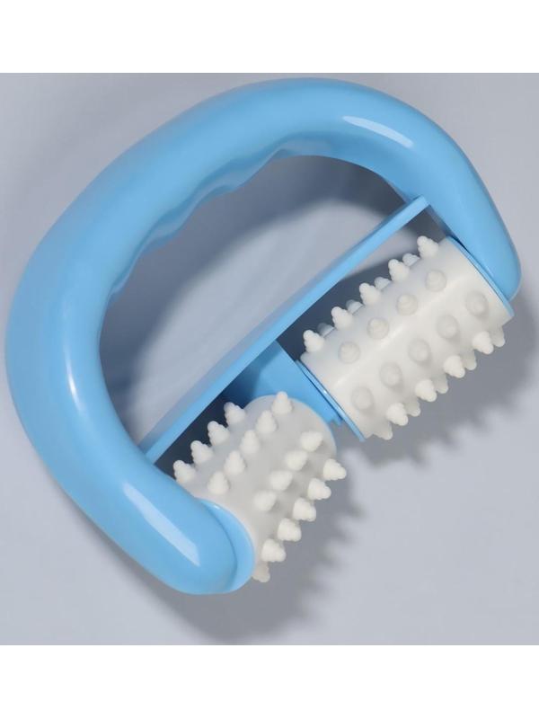 Массажёр «Роллер», с шипами, универсальный, 14 × 10 × 5 см, цвет МИКС