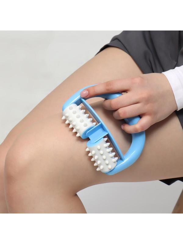 Массажёр «Роллер», с шипами, универсальный, 14 × 10 × 5 см, цвет МИКС