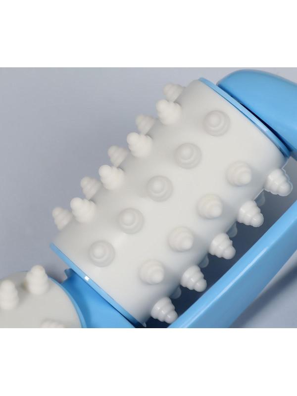 Массажёр «Роллер», с шипами, универсальный, 14 × 10 × 5 см, цвет МИКС