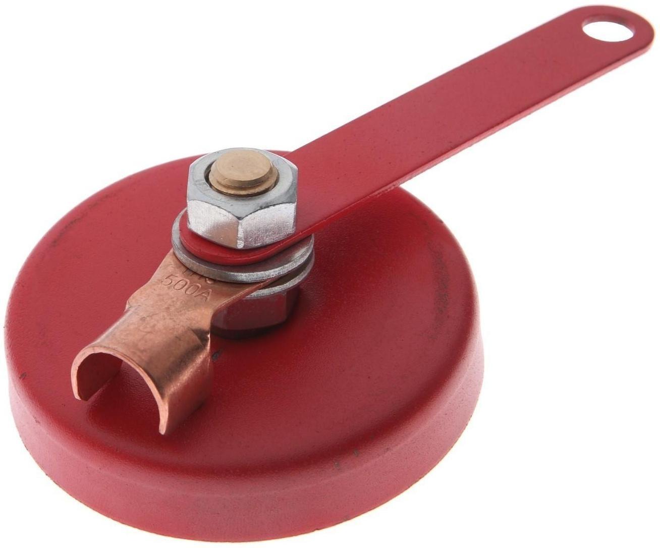 Магнитная клемма заземления для сварки ТУНДРА, 400 А, усилие на отрыв 15 кг