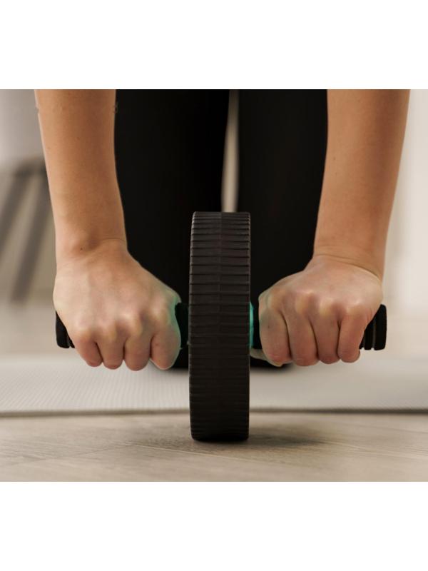 Ролик для пресса 25 х 17 х 17 см, цвет бирюзовый (без коврика)