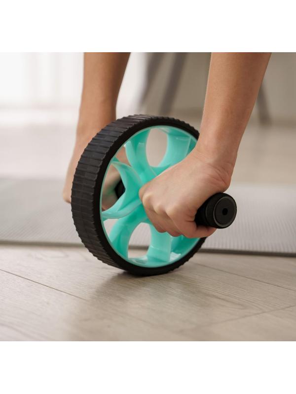 Ролик для пресса 25 х 17 х 17 см, цвет бирюзовый (без коврика)