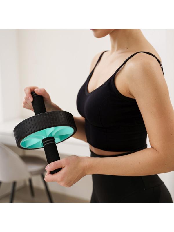 Ролик для пресса 25 х 17 х 17 см, цвет бирюзовый (без коврика)