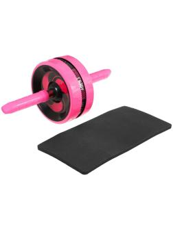 Ролик для пресса 38 х 17 х 17 см, цвет розовый