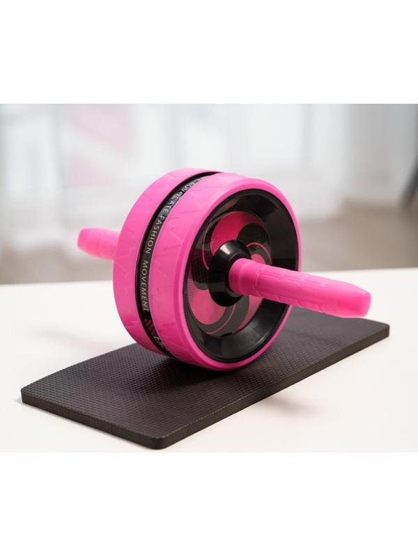 Ролик для пресса 38 х 17 х 17 см, цвет розовый