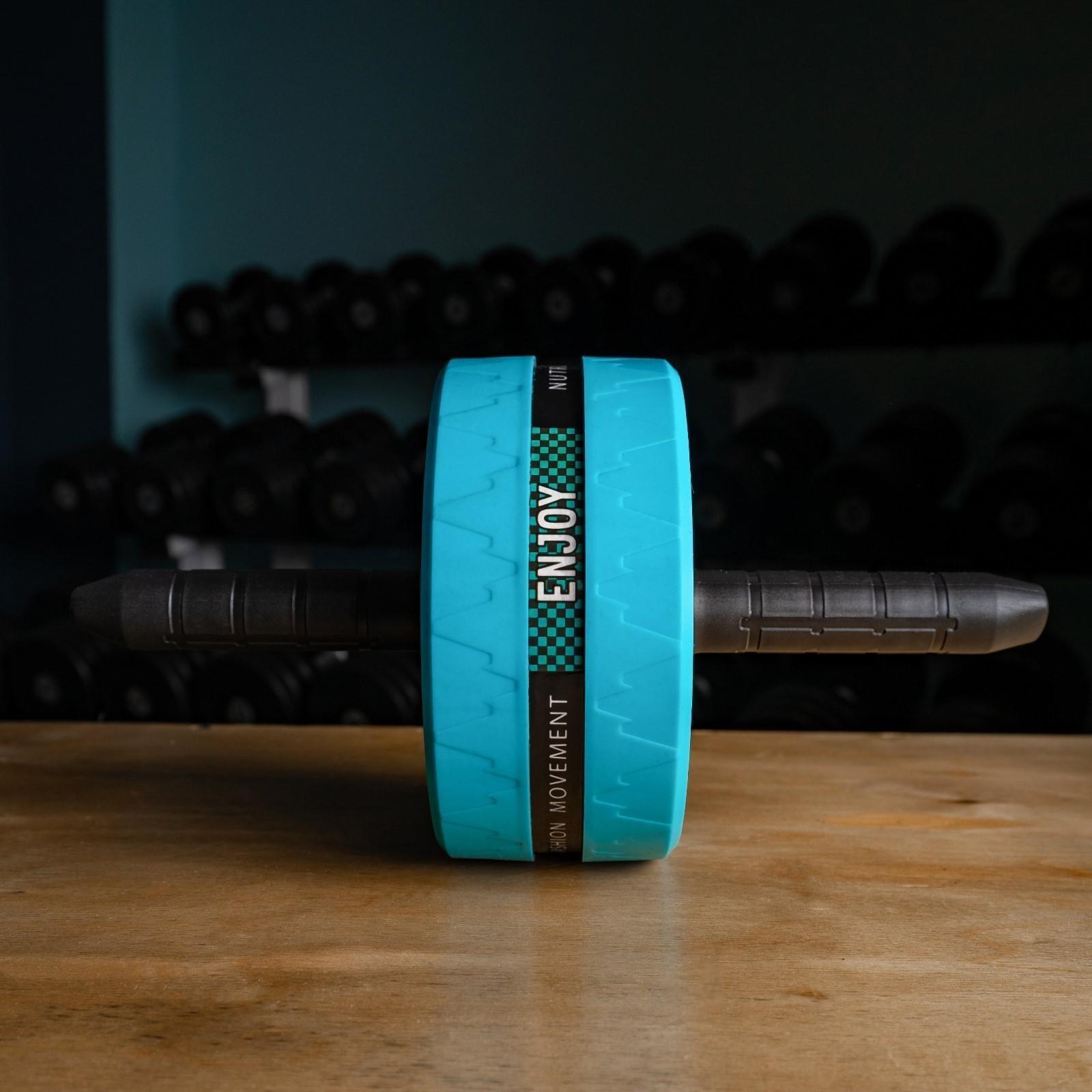 Ролик для пресса 38 х 17 х 17 см, цвет голубой