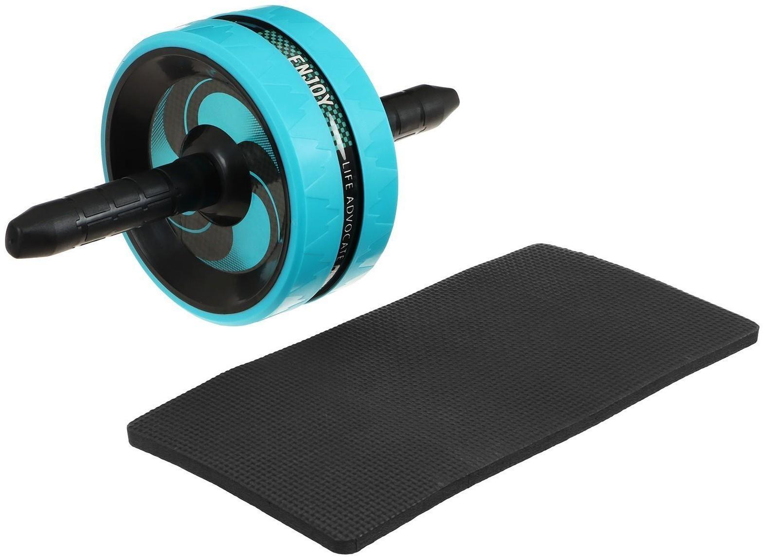 Ролик для пресса 38 х 17 х 17 см, цвет голубой