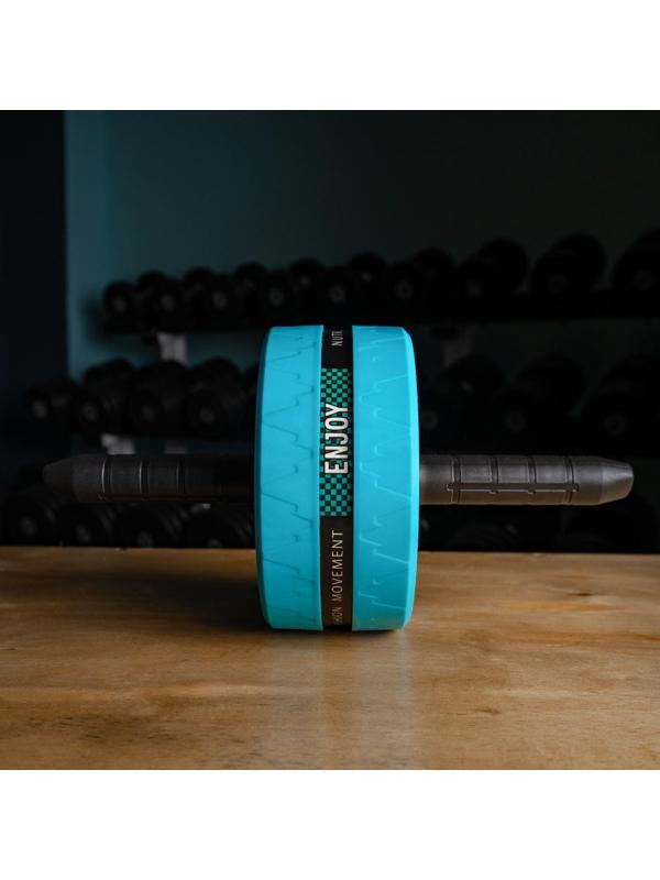 Ролик для пресса 38 х 17 х 17 см, цвет голубой