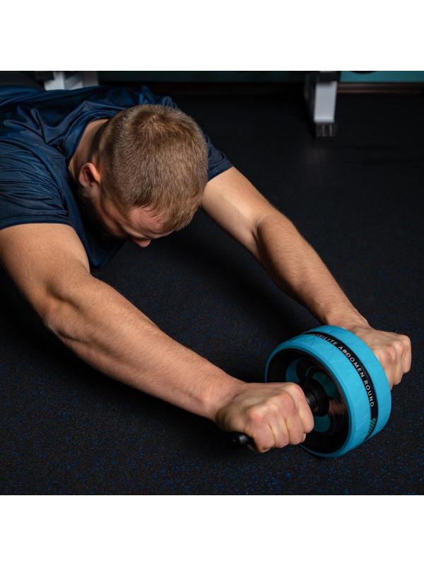 Ролик для пресса 38 х 17 х 17 см, цвет голубой