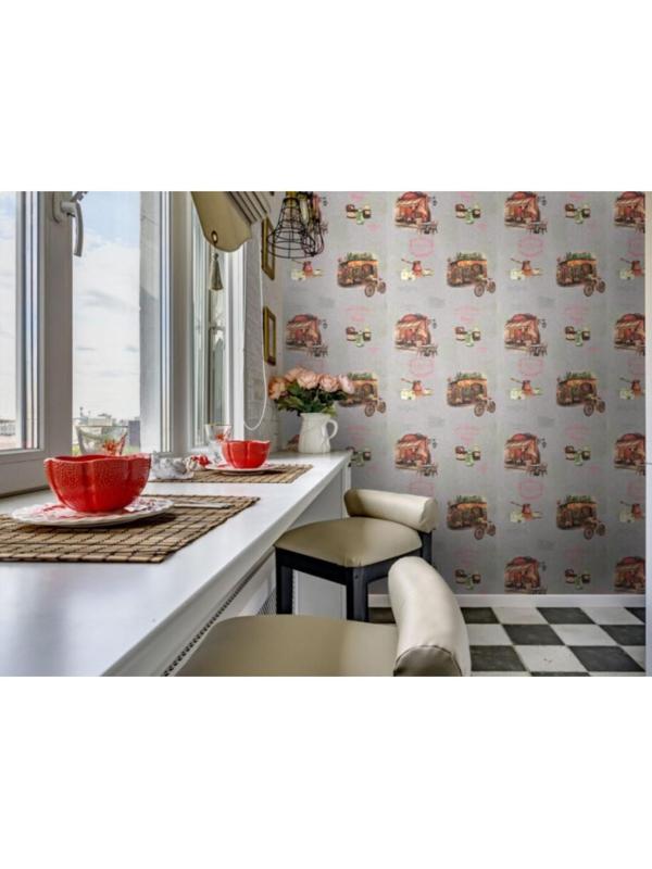 Обои бумажные, водостойкие при эксплуатации 