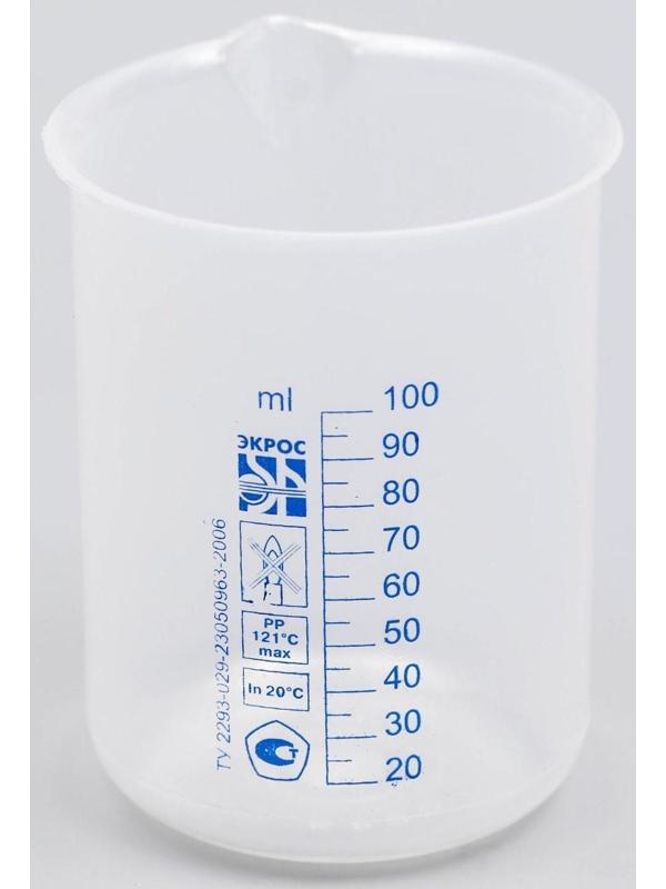 Стакан низкий со шкалой, 100 мл