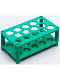 Штатив для пробирок (14 гнезд, h=52 мм) ПП