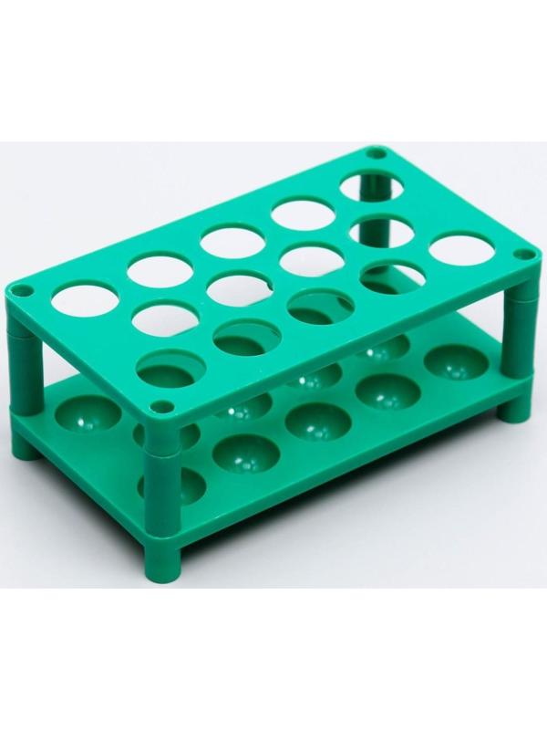 Штатив для пробирок (14 гнезд, h=52 мм) ПП