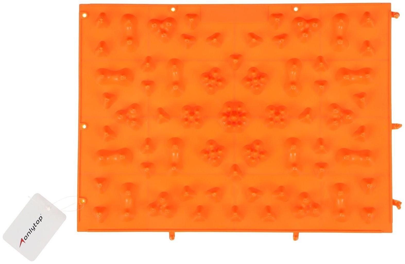 Массажный коврик 37,5 х 27,5 см, цвета микс