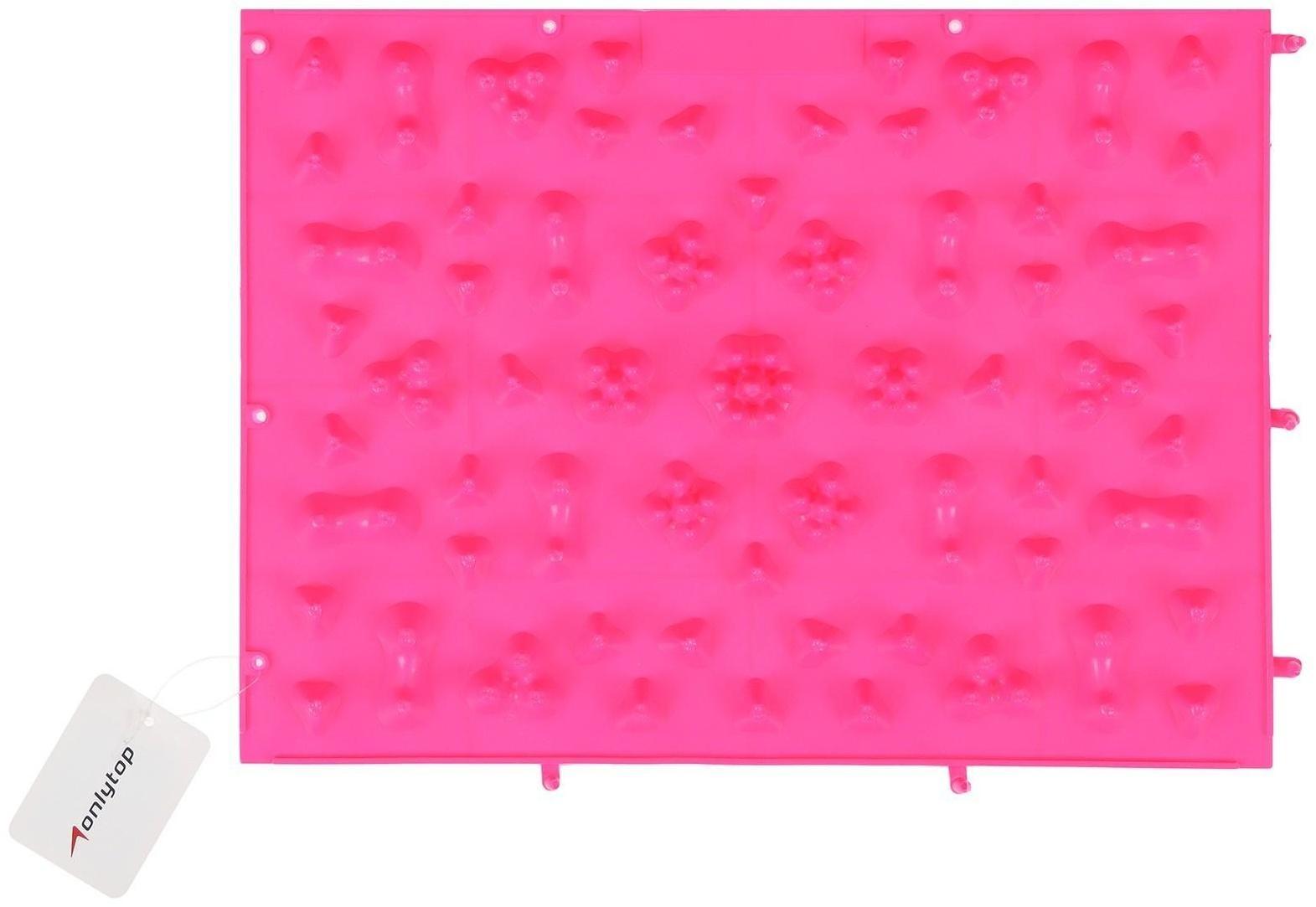 Массажный коврик 37,5 х 27,5 см, цвета микс