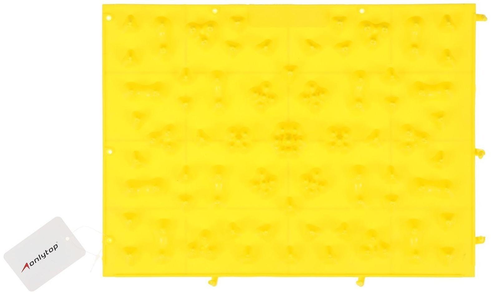 Массажный коврик 37,5 х 27,5 см, цвета микс