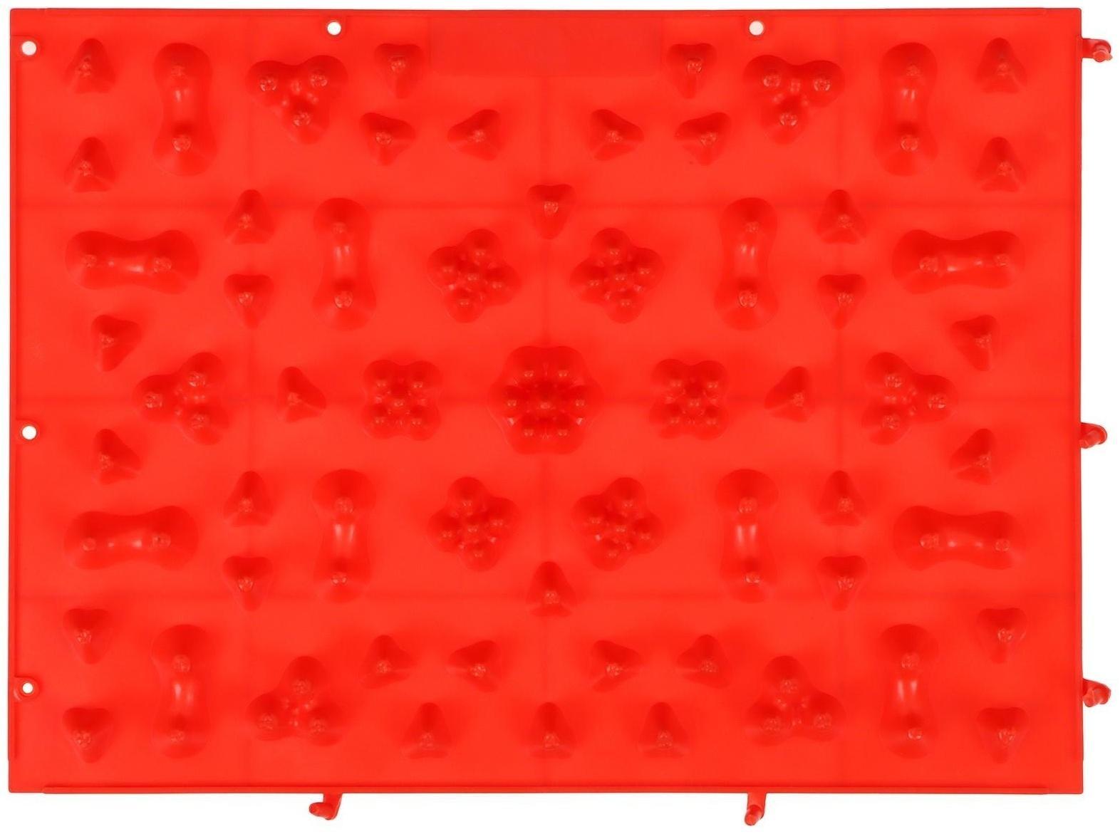 Массажный коврик 37,5 х 27,5 см, цвета микс