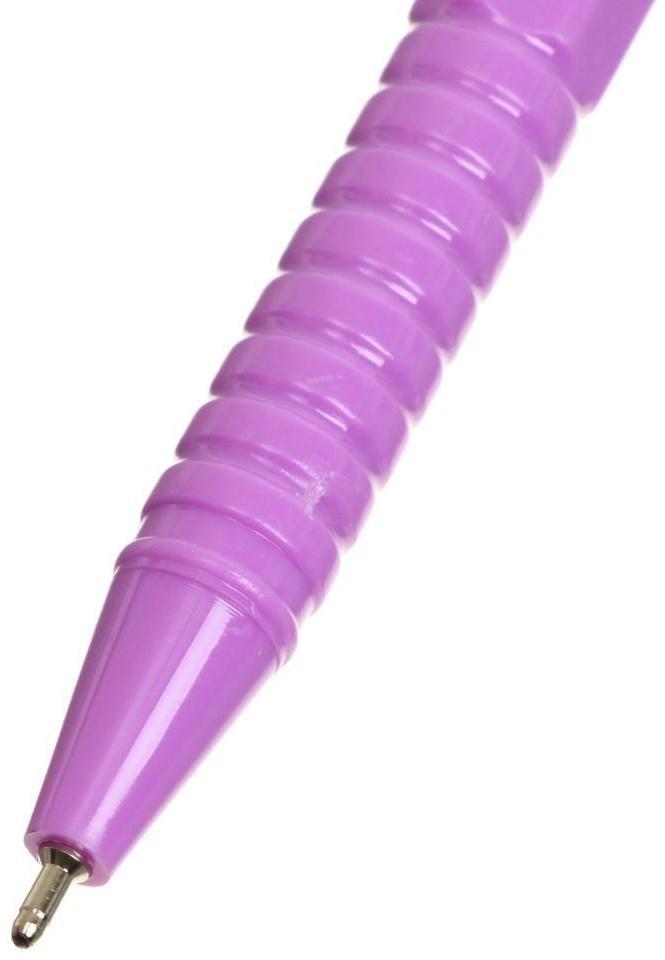 Ручка шариковая, стержень синий, линия 0.7 мм, корпус флуоресцентный, МИКС (штрихкод на штуке)