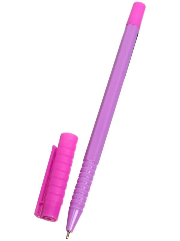 Ручка шариковая, стержень синий, линия 0.7 мм, корпус флуоресцентный, МИКС (штрихкод на штуке)