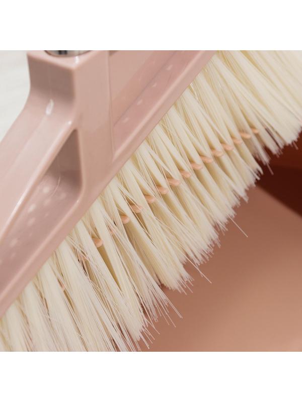 Щётка с совком Доляна: щётка 23×88 см, совок 26×26×73 см, цвет МИКС