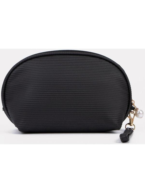 Косметичка на молнии, цвет чёрный